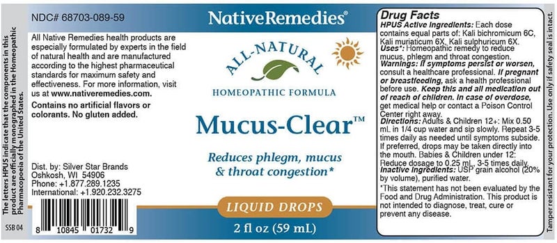 Native Remedies باقة ميوكس كلير الكاملة من ناتيف ريميذيز لتخفيف المخاط والبلغم لمدة 24 ساعة - Image 5
