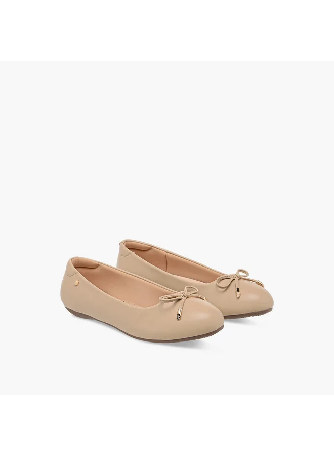سيليست Women's Bow Detail Slip-On Ballerina Shoes