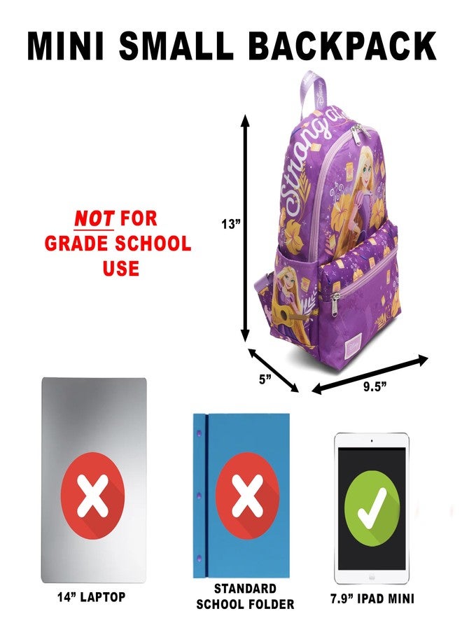 Wondapop Disney Tangled Rapunzel Strong at Heart 13" Deluxe Nylon Mini Backpack - Image 2