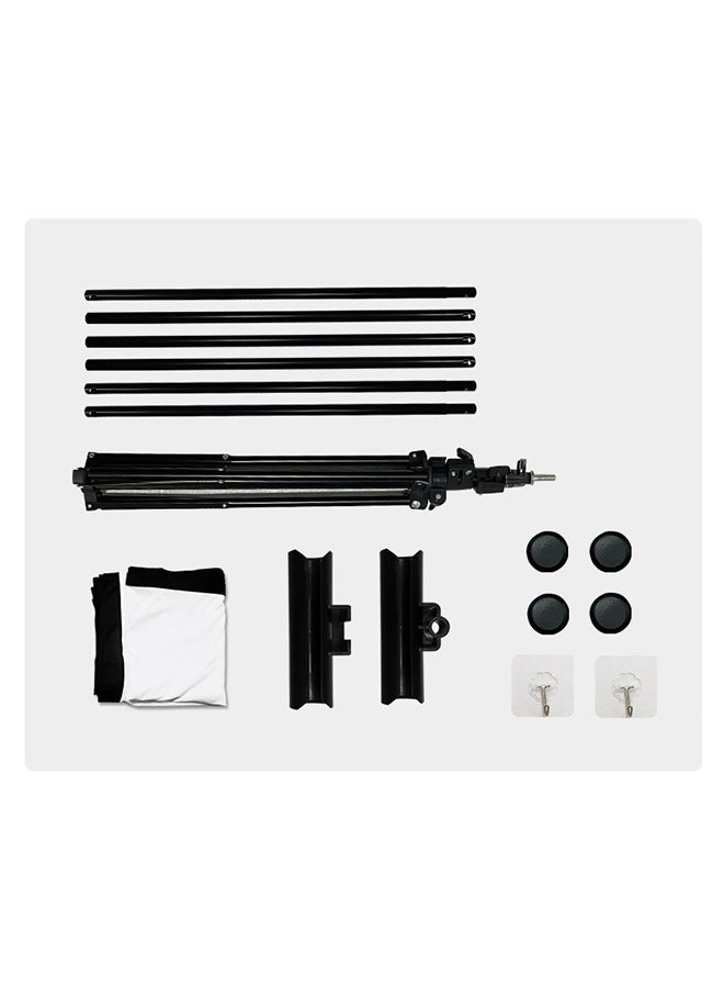 84-Inch 16:9 Portable Foldable Projection Screen, With A Stand And No Wrinkles, Milk Silk Projection Cloth, Home High-Definition 4K Projection Screen (Wall-Mounted And Rack-Mounted), Suitable For Mobile Outdoor, Living Room, Bedroom, Home Theater And Office Presentation - Image 3