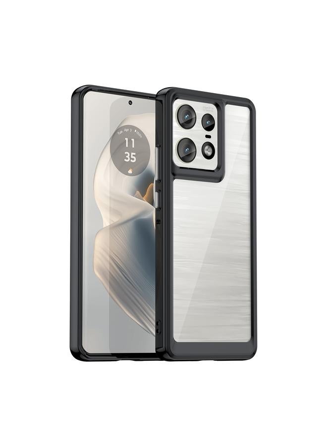 اس-توب جراب لهاتف Motorola Moto Edge 50 Pro من سلسلة ملونة من الأكريليك الهجين المصنوع من مادة TPU - Image 1