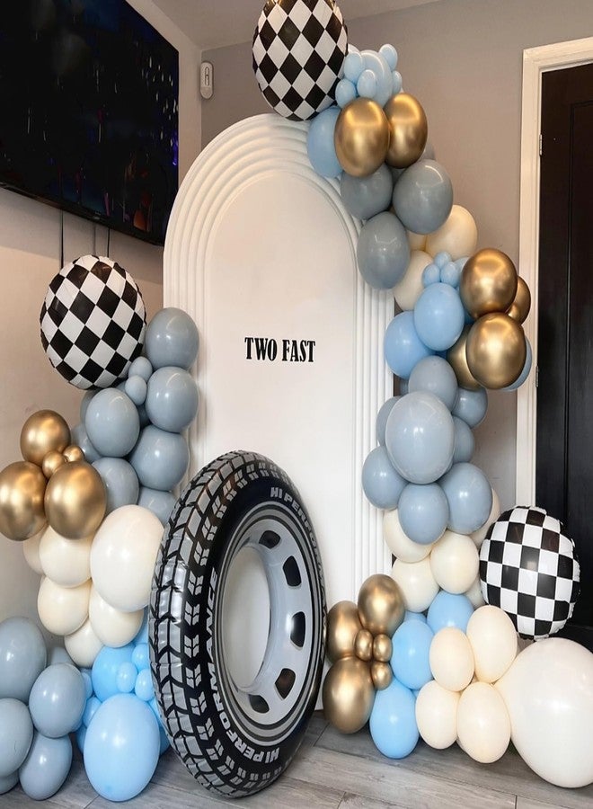KHC-KHF Wheel-Balloons Racingcar-Balloon 6PCS 30 Inch Large Wheel Balloons Race-Car Theme Party Birthday Decorations Boy Men Racing Celebration Supplies - Image 2