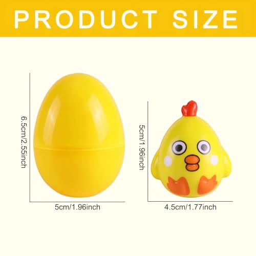 JDSTY 12Pack Easter Eggs with Slow Easter Rising Squishies ToysEaster Egg Fillers Bunny Chick Stress Balls for Easter Egg HuntEaster Basket StuffersEaster Party Favors - Image 5