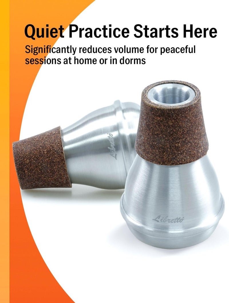 Libretto Trumpet Mute Silencer, AC011-7, Practice Mute, All Aluminum, Excellent for Practice Purpose - Image 2