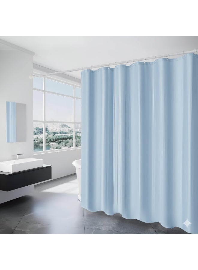 ستارة بانيو للحمام مقاومة للماء ولون سماوي - Image 1