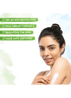 Mamaearth Ubtan Sunscreen Body Lotion Spf 30 With Turmeric & Saffron For Glowing Skin 300 Ml (Pack Of 2)  - Image 3