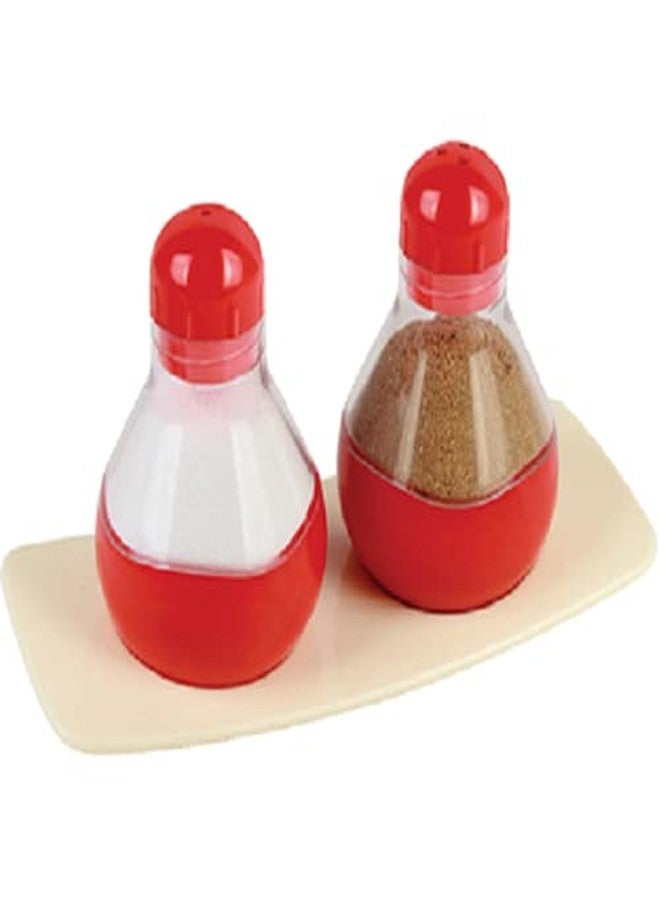 Naivete ABS Plastic Transparent Masala dabbi with Stand, Medium, Multicolor, 1 pc - Image 2
