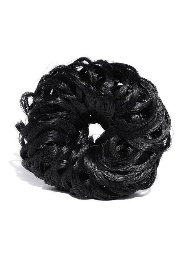 CHANDERKASH Pack of 3 Black Synthetic Hair Juda Band | Hair Extenshion | Bun Maker|Puff Juda Bun Shaper |Messy Bun Scrunchie - Image 2