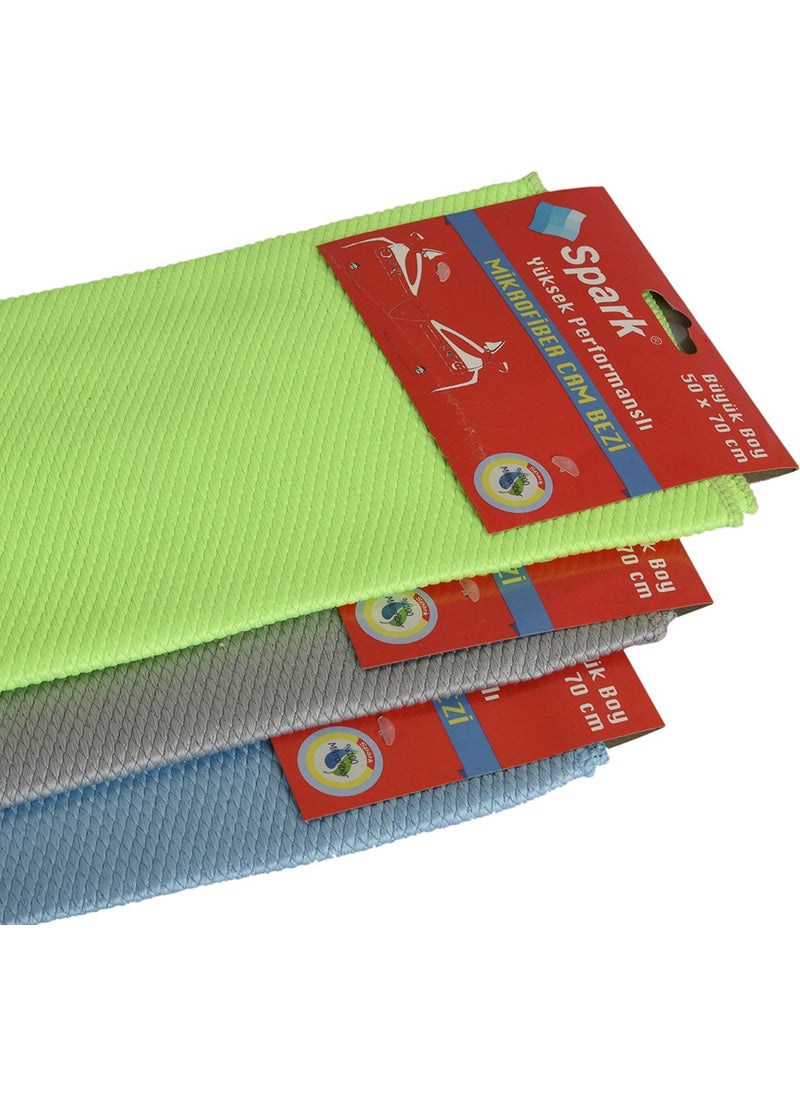 Spark - Microfiber Auto Glass Cloth 50 x 70 Pack of 6 - Image 1