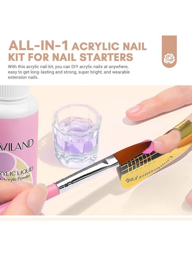 Saviland Acrylic Nail Kit With Drill: Starter Nails Kit Acrylic Set With Everything For Beginners Professional Nail Acrylic Kit With U V Light Acrylic Nail Kit For Beginners Gift Diy Home Salon  - Image 4