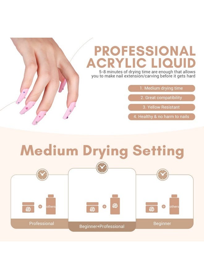Saviland Acrylic Nail Kit With Drill: Starter Nails Kit Acrylic Set With Everything For Beginners Professional Nail Acrylic Kit With U V Light Acrylic Nail Kit For Beginners Gift Diy Home Salon  - Image 5