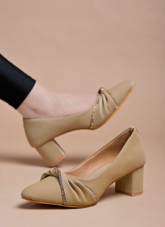 Shoetopia أحذية شوتوبيا للبنات بكعب كتلة دائري - Image 3