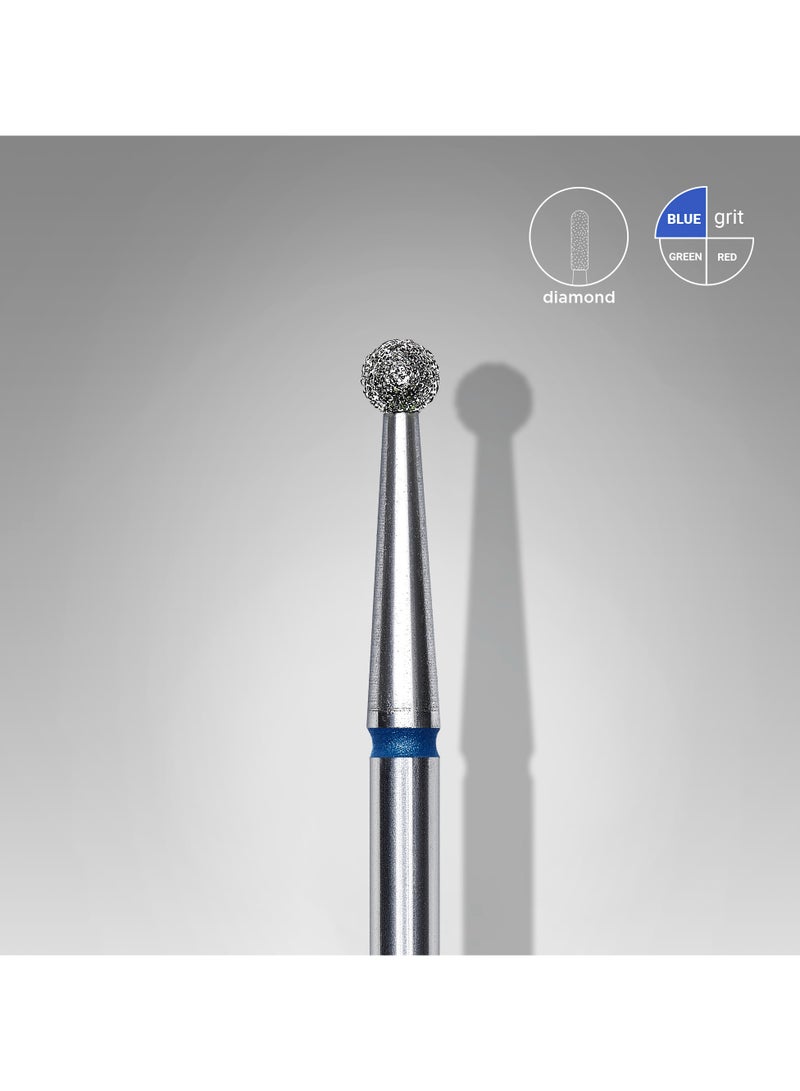 STALEKS PRO 10 Pieces - Diamond Nail Drill Bit Ball Blue EXPERT | Head Diameter 2.5 mm - Image 1