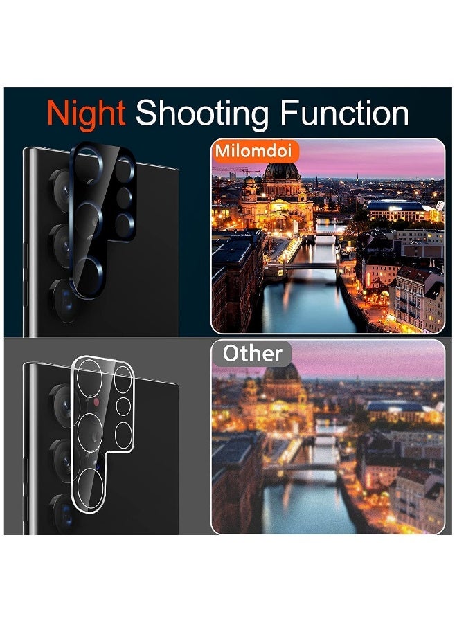 Topleo 5 in 1 for Samsung Galaxy S23 Ultra Case Clear [PC+TPU] 6.8 inch +2 Pack S23 Ultra Soft Screen Protector + 2 Pack Camera Lens Protector, Slim Thin Shockproof Phone Cover 6.8 Inch - Image 4