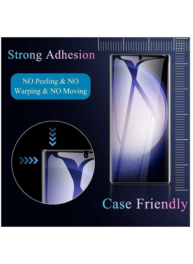 Topleo 5 in 1 for Samsung Galaxy S23 Ultra Case Clear [PC+TPU] 6.8 inch +2 Pack S23 Ultra Soft Screen Protector + 2 Pack Camera Lens Protector, Slim Thin Shockproof Phone Cover 6.8 Inch - Image 5