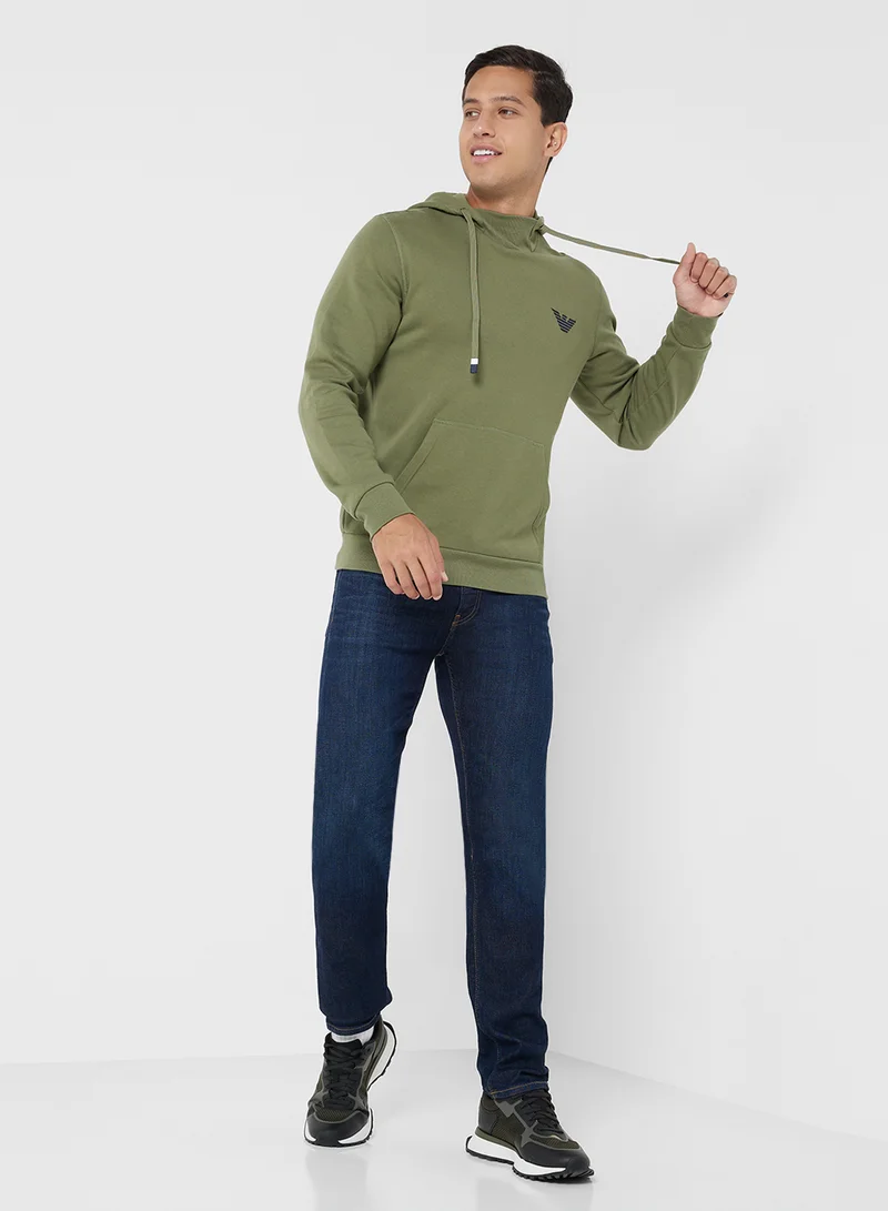 EMPORIO ARMANI HOODED SWEATSHIRT