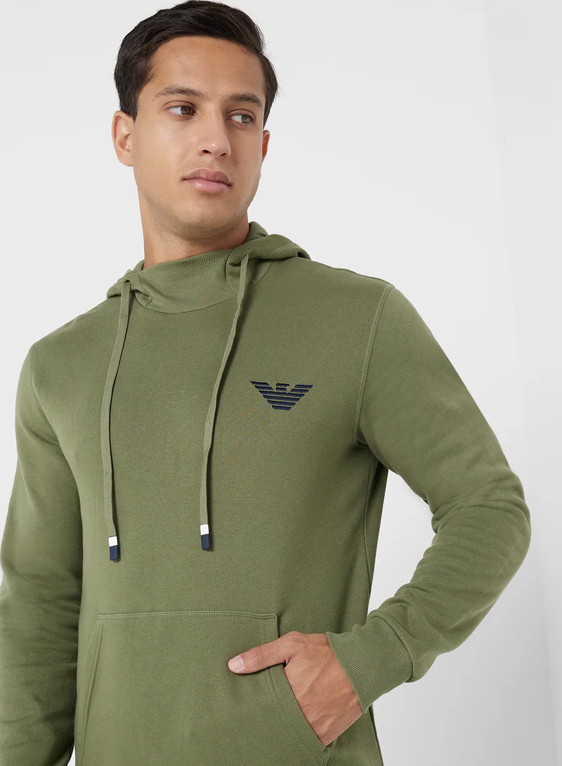 EMPORIO ARMANI HOODED SWEATSHIRT