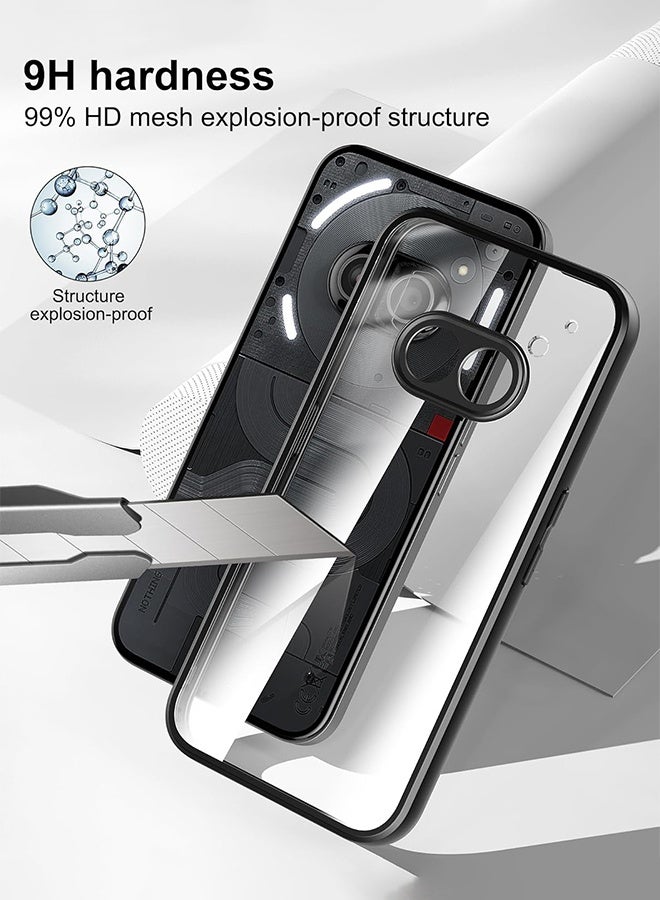 Compatible with Nothing Phone 2a 2024 Case Crystal Clear Hard Back Soft Bumper Protective Case - Image 2