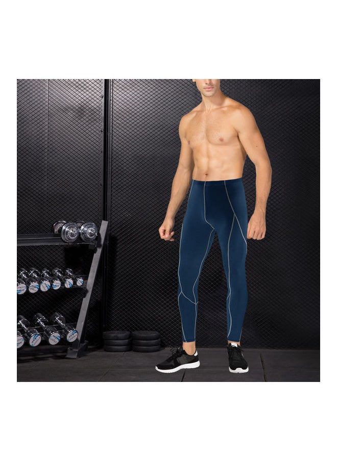 NIBEMINENT - Men Compression Pants Sports Baselayer Workout Active Tights Leggings Yoga Running Cycling Fitness XXL 23*1*18cm - Image 1