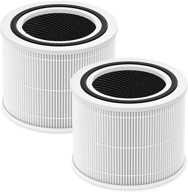 isinlive Core 300 Replacement Filter for LEVOIT Core 300 Core300-P Core 300S Core 300-P VortexAir Air Purifier, Core 300-RF, 3-in-1 HEPA Activated Carbon, 2 Pack, White, Core 300-P - Image 1