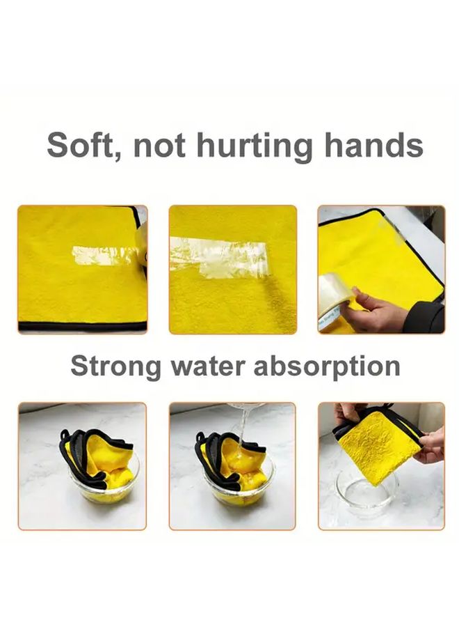 10pcs Microfiber Cleaning Cloths Multi Purpose Household Rags Reusable Kitchen Towels Window Wiper Car Wash Towels Dust Removal Cloths Super Absorbent - Image 5