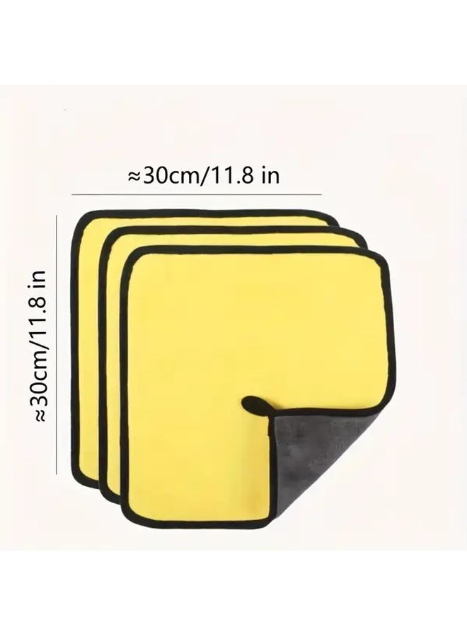 10pcs Microfiber Cleaning Cloths Multi Purpose Household Rags Reusable Kitchen Towels Window Wiper Car Wash Towels Dust Removal Cloths Super Absorbent - Image 3