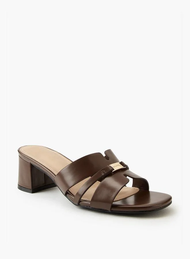 Women's Block Heel Slip-On Sandals