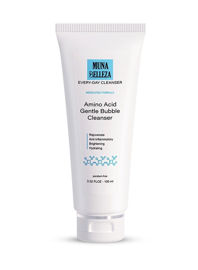 مونى بيليزا غسول للوجه لعلاج آثار حب الشباب والبثور، للبشرة الدهنية، مزيل للرؤوس السوداء، ومنظف للمسام المسدودة - رغوة الأحماض الأمينية لتنظيف المسام بعمق - يغذي ويرطب لبشرة مشرقة - عبوة 100 مل (عبوة من قطعتين) - Image 2