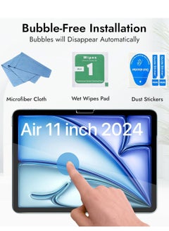 YoYoTech iPad Air 11 inch Screen Protector (6th Gen 2024) M2 2024(A2899/A2900/A2902) 9H Hardness,Anti-Fingerprint,Anti Scratch Full Screen Coverage Tempered Glass  - Image 3