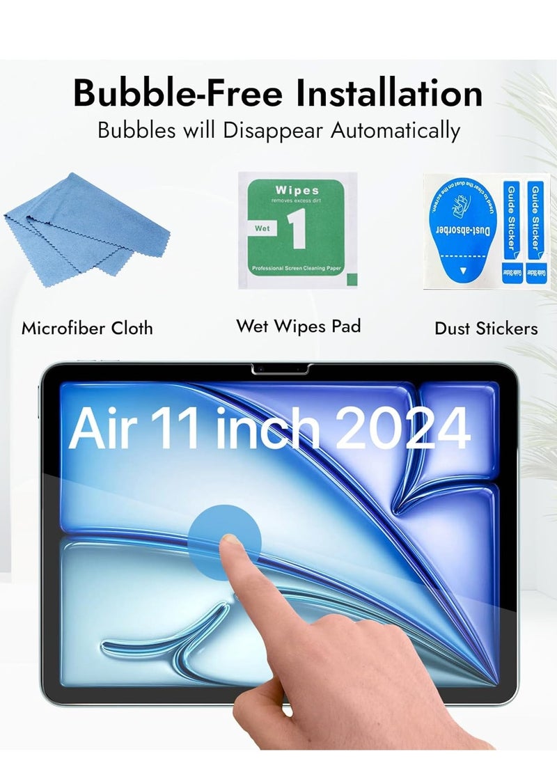 YoYoTech - iPad Air 11 inch Screen Protector (6th Gen 2024) M2 2024(A2899/A2900/A2902) 9H Hardness,Anti-Fingerprint,Anti Scratch Full Screen Coverage Tempered Glass - Image 1