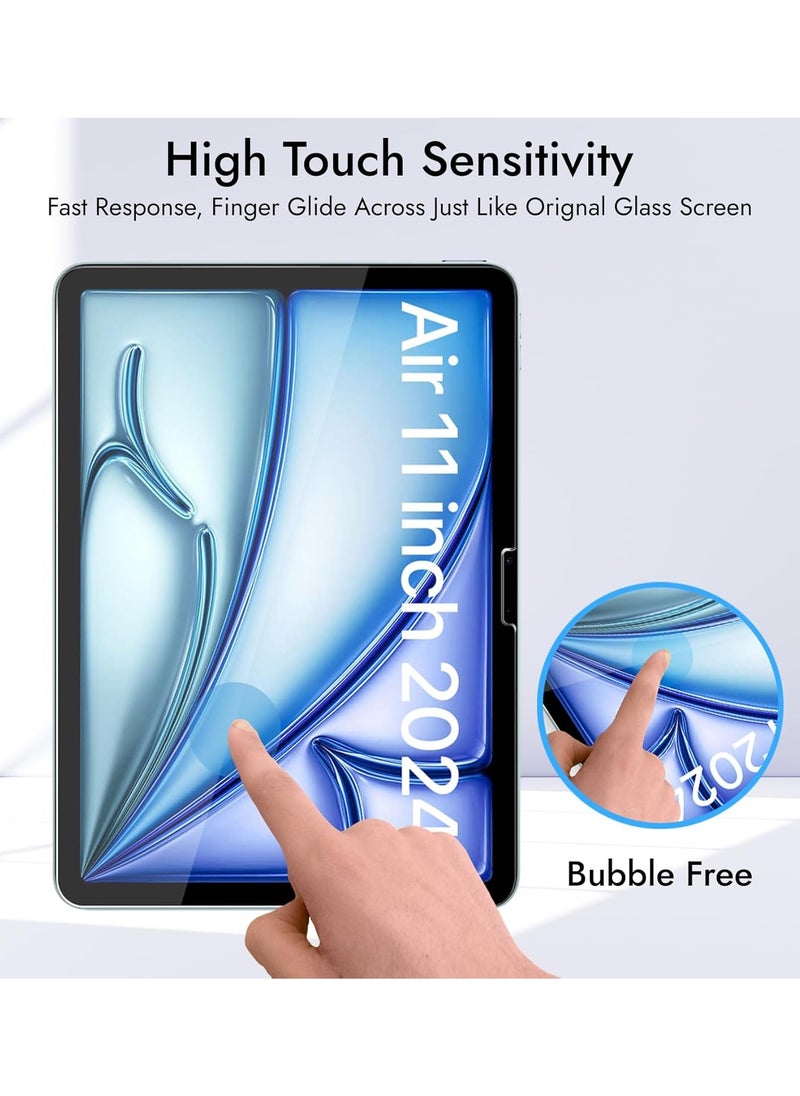 YoYoTech - iPad Air 11 inch Screen Protector (6th Gen 2024) M2 2024(A2899/A2900/A2902) 9H Hardness,Anti-Fingerprint,Anti Scratch Full Screen Coverage Tempered Glass - Image 1