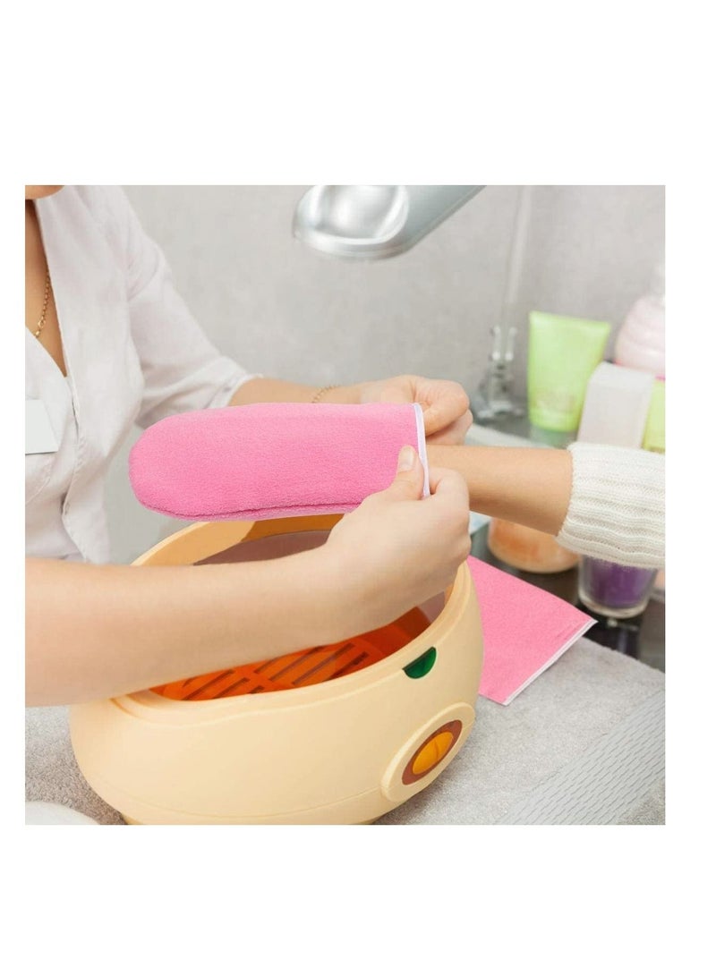Generic Paraffin Wax Bath Gloves & Booties, Reusable SPA Heat Therapy Insulated Mitts and Booties Hand Treatment Kit for Pedicure Hot Spa Wax Treatment  - Image 3