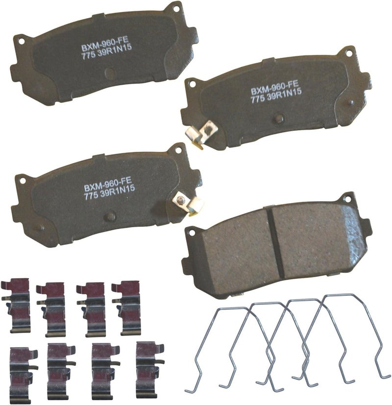 Bendix Premium SBM775 Semi-Metallic Rear Brake Pads for Kia Sephia 2001-1998, Spectra 2004-2000 - Image 1