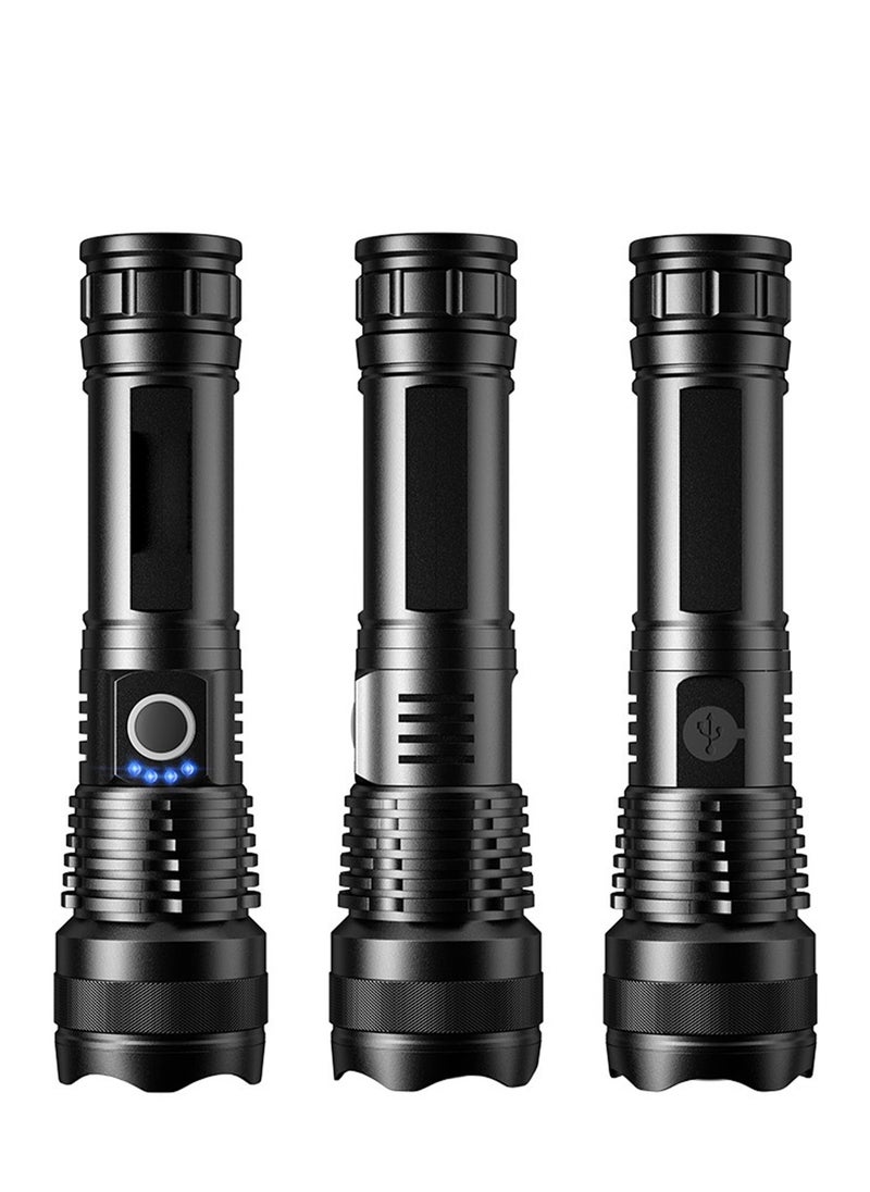 Rechargeable Flashlight High Lumens, Super Bright 100,000 Lumens High Power Flash Light, Handheld Flashlight, Type C Charging Port, Waterproof, Power Display, Long Lasting, Tactical Light for Hiking