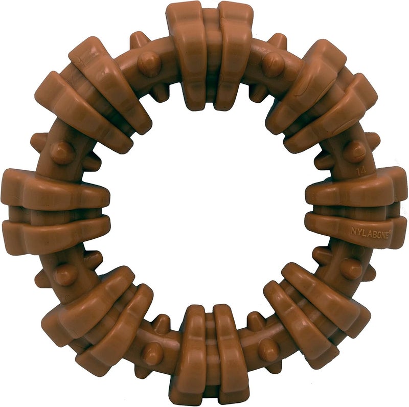 Nylabone Power Chew Textured Dog Chew Ring Toy - Durable Chew Toy for Aggressive Chewers, Flavor Medley, X-Large/Souper - Image 1