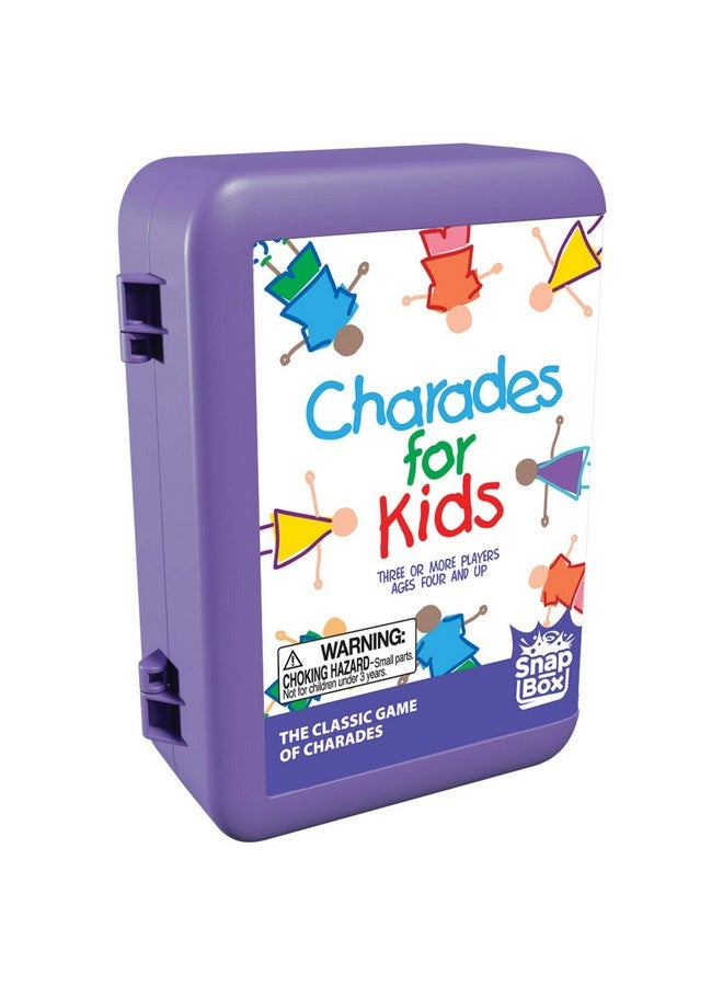 Pressman Charades for Kids Snap Box - The 'No Reading Required' Family Game in A Compact Travel Case