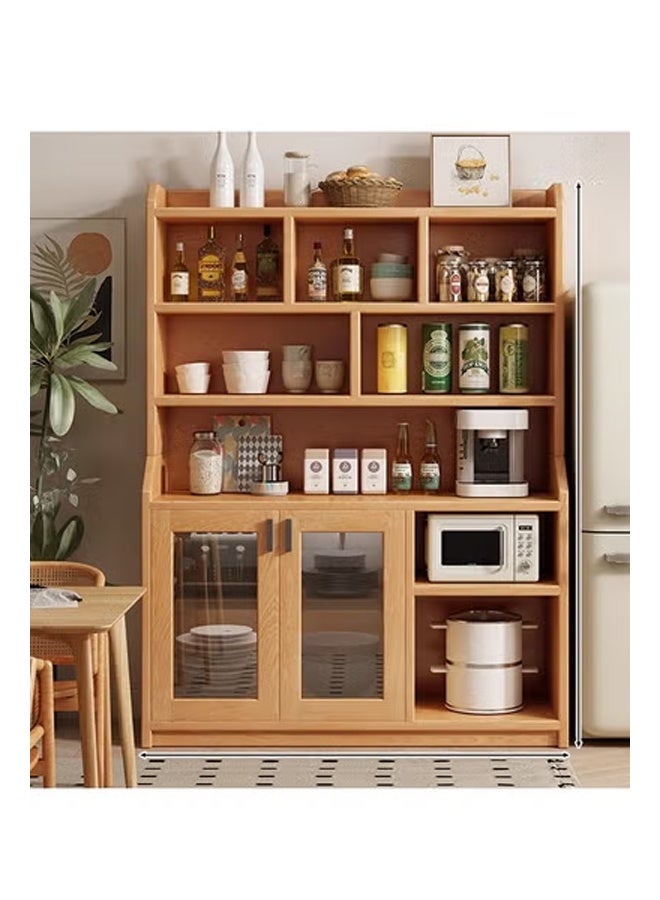 كيكي خزانة تخزين داخل غرفة المعيشة خشب لون بني 120*30*180 سم - Image 2