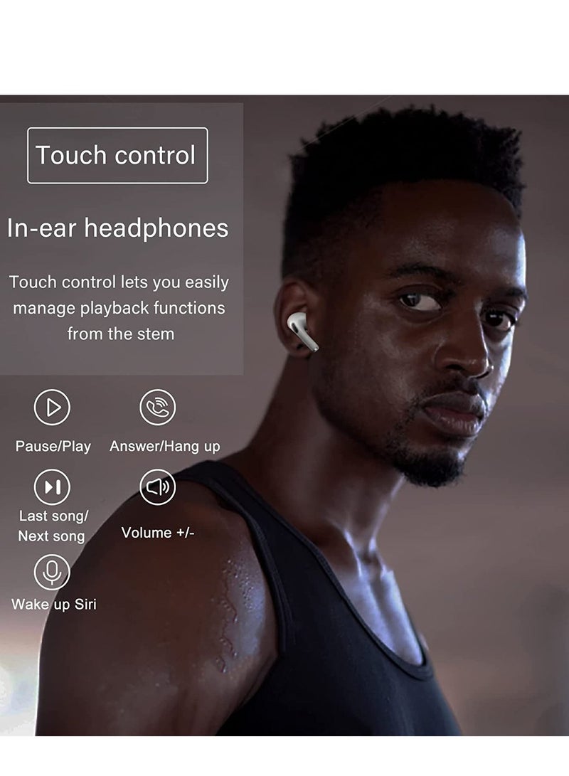 Wireless Earbuds Bluetooth Earbuds 5.2 Headphones,Noise Cancellation Headsets,30H Playtime Pop-ups Auto Pairing in-Ear Hi-Fi Stereo Sound Mic IPX7 Waterproof Headset for iPhone/Samsung/iOS/Android - Image 2