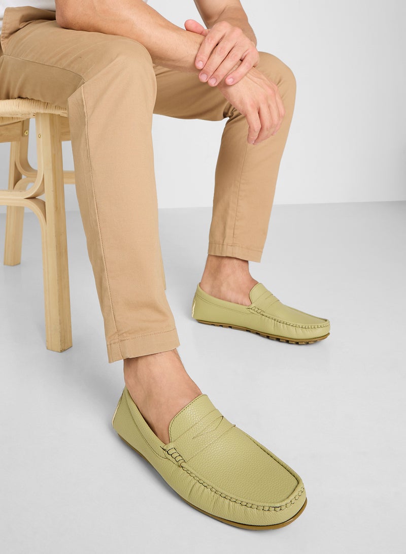 Robert Wood Saddle Details Smart Loafers  - Image 5