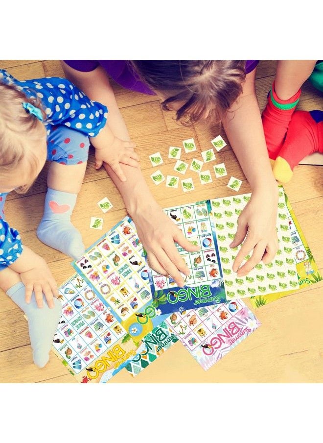 Fancy Land Hawaiian Bingo Game 24 Players For Kids Hawaiian Summer Party Supplies  - Image 5