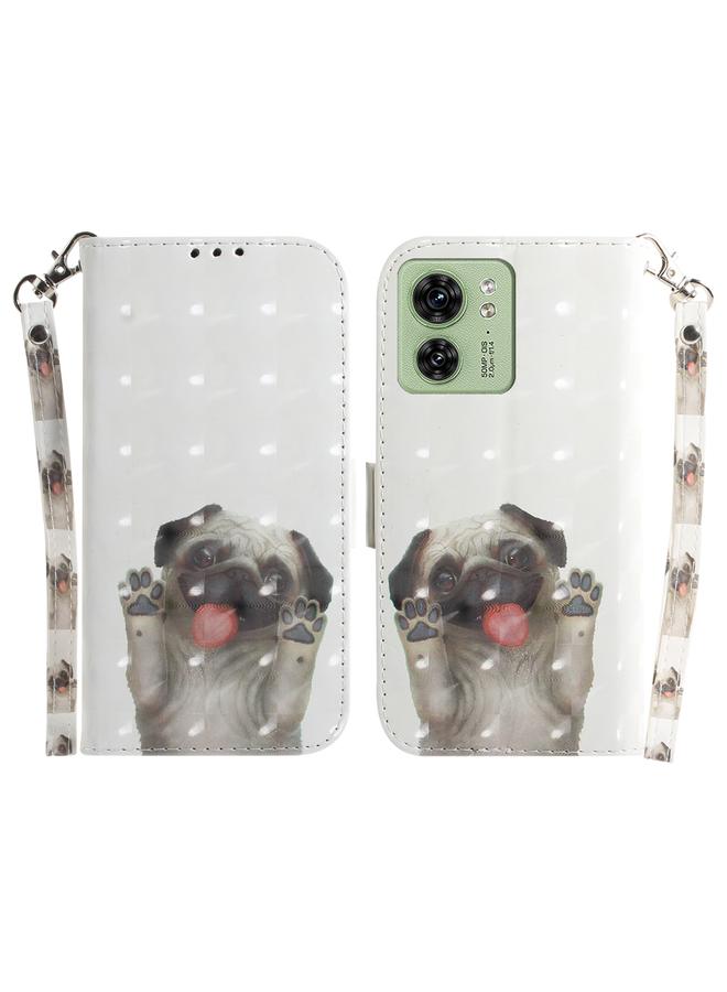 اس-توب جراب لهاتف موتورولا إيدج 40، جراب جلدي ملون ثلاثي الأبعاد قابل للطي - Image 1