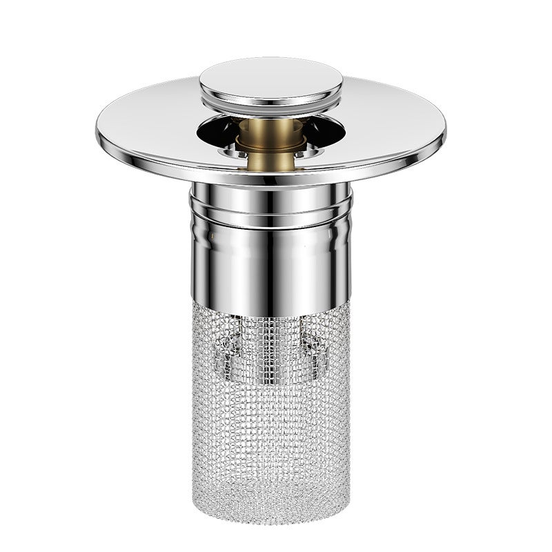 sewer filter stainless steel filter floor drain drain strainer anti-hair bathroom sink basin(F37-COPPER) - Image 5