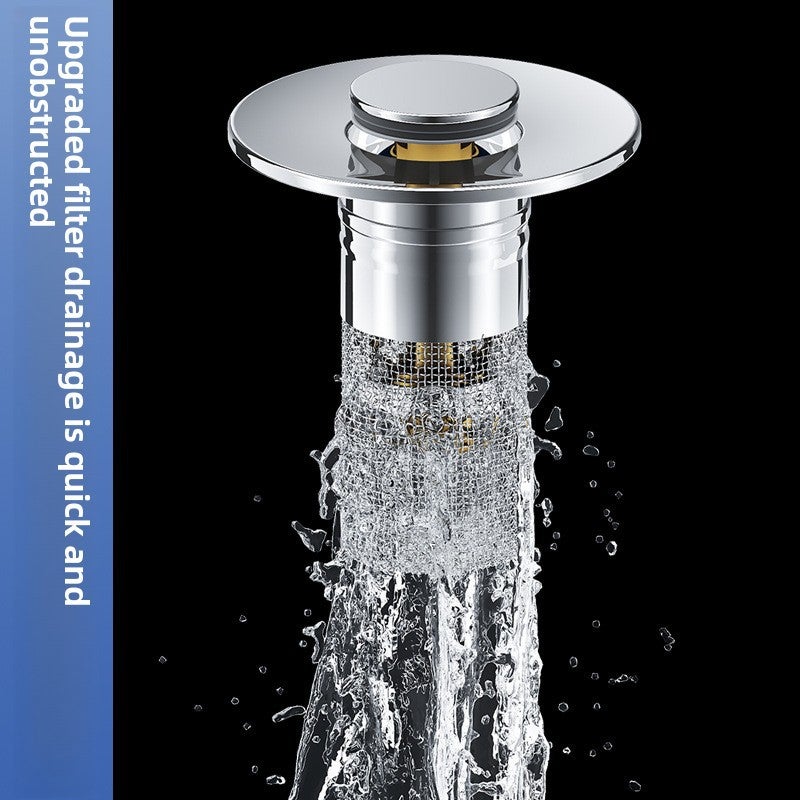 sewer filter stainless steel filter floor drain drain strainer anti-hair bathroom sink basin(F37-COPPER) - Image 4