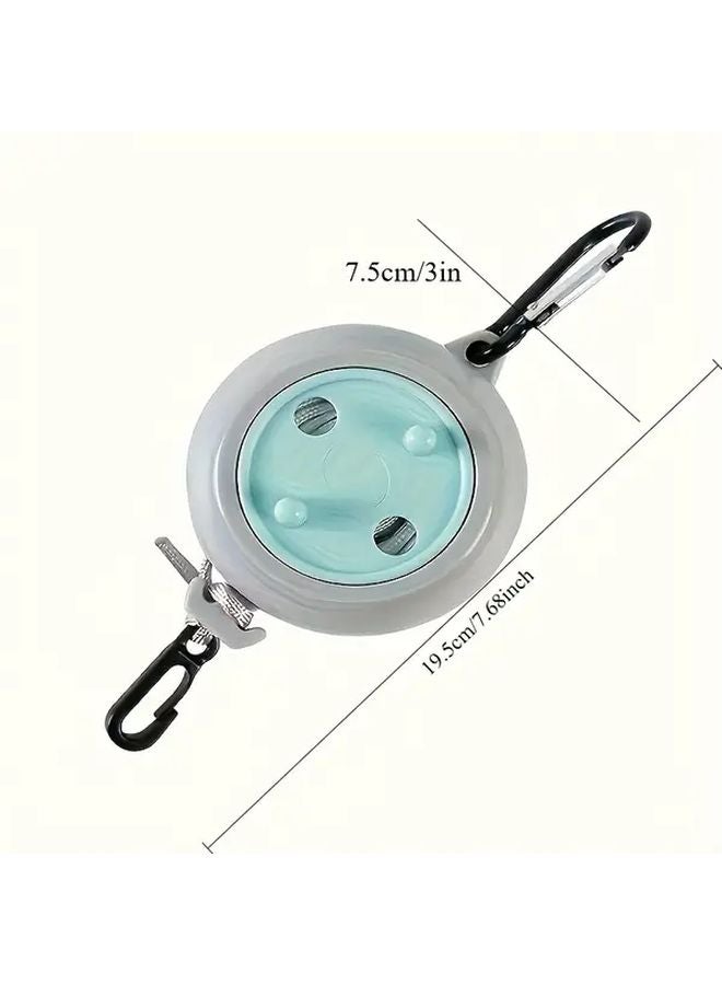 32 Foot Orange Retractable Camping Clothesline Portable Travel Drying Rope with Handles - Image 4