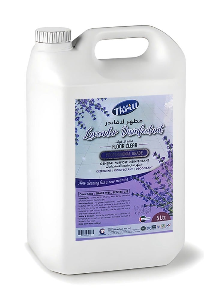 Thrill Professional Lavender Floor Disinfectant 5L – Ultimate Hygiene & Fresh Lavender Scent - Image 1