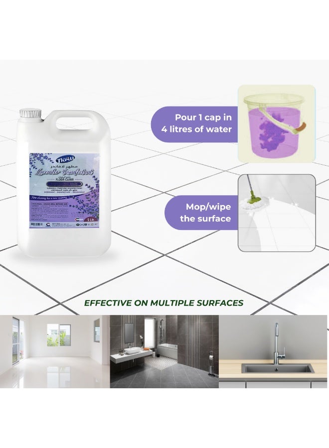 Thrill Professional Lavender Floor Disinfectant 5L – Ultimate Hygiene & Fresh Lavender Scent - Image 3