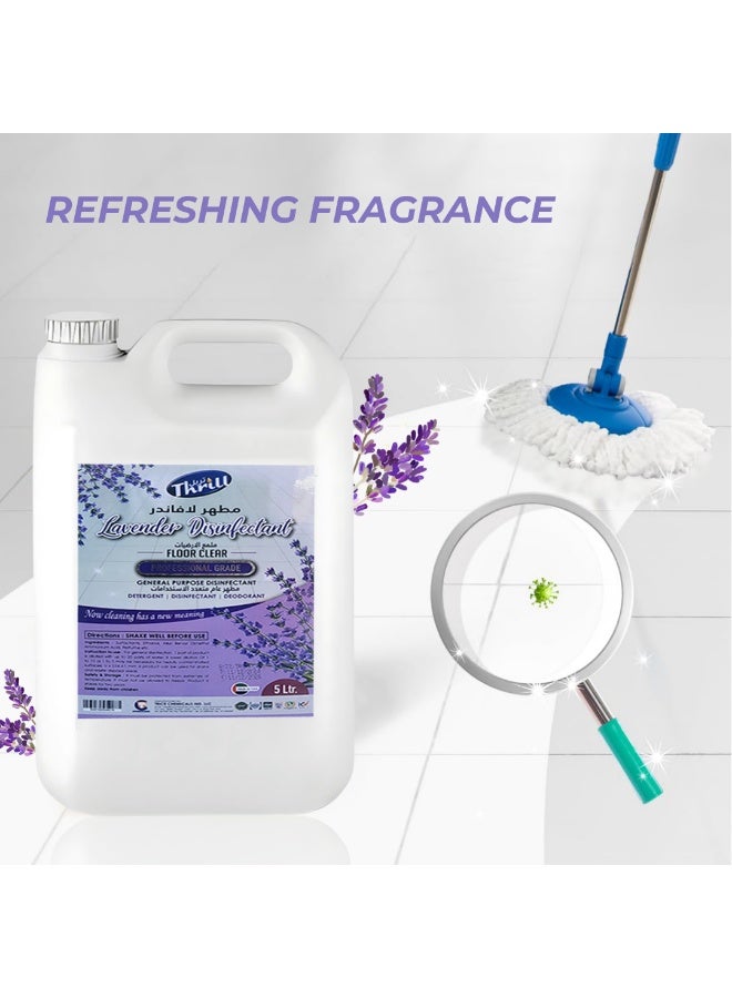 Thrill Professional Lavender Floor Disinfectant 5L – Ultimate Hygiene & Fresh Lavender Scent - Image 2