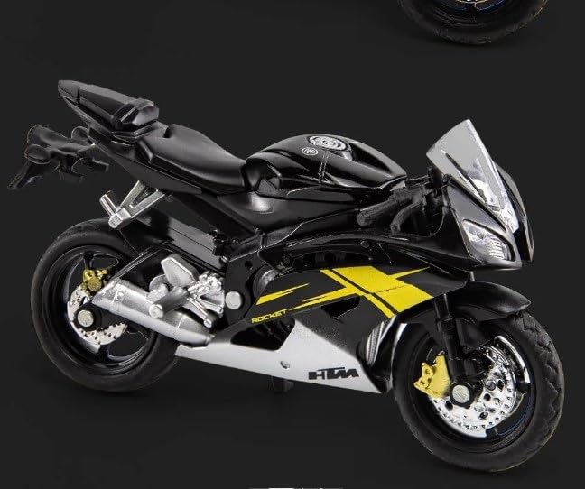 PLUSPOINT Diecast Motorcycle Toy Bike Scale Model Vehicles Alloy Simulation Superbike Also for Car Dashboard Adult Alloy Motorbike Toy Simulation Model Vehicle Toy Street Machine Kids Gift - Image 3