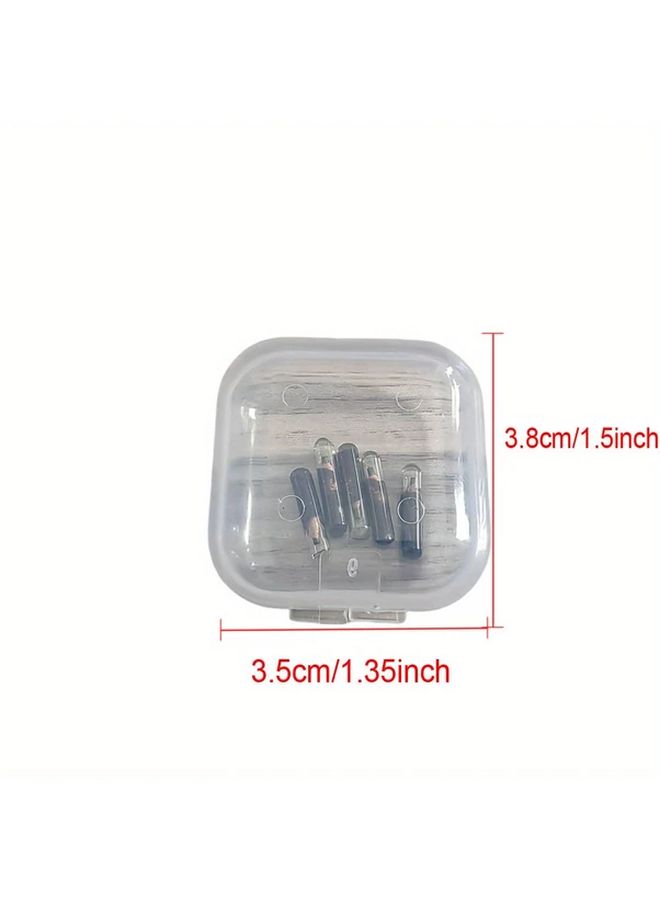 Universal T6 ID48 رقائق مستجيب زجاجي 5 قطع علامات أمان مركبة شفافة برتقالية سوداء - Image 2