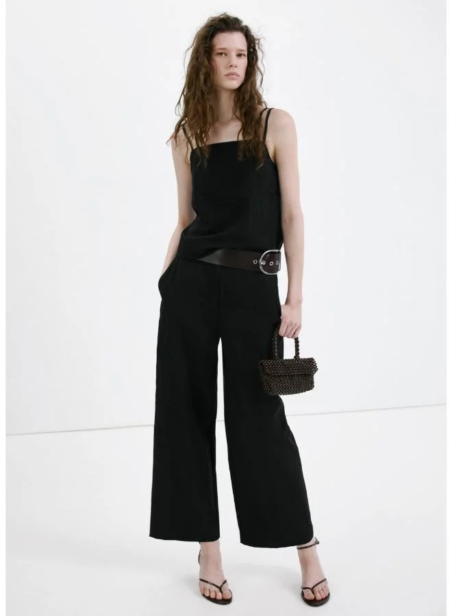 Mango  Lyocell top with double straps for Women | Best Price UAE